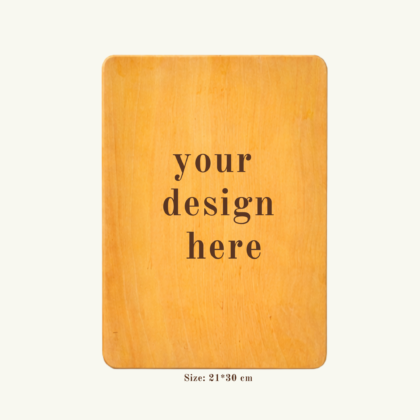 A4 Wooden Photo Frame with Custom Picture – Personalized Frame | Wall Decor Gift