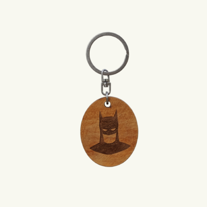 Batman Engraved Wooden Keychains