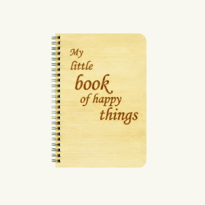 Customized Engraved Wooden Notebook Of Little Things – Eco-Friendly Notebook | Personalized Office Gift
