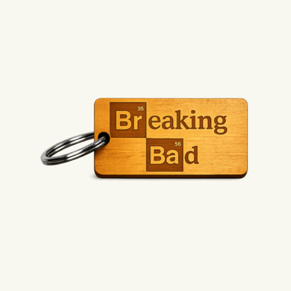 Breaking Bad Engraved Wooden Keychain